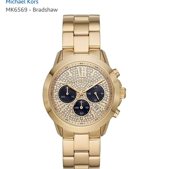 💯NEW Michael Kors Watch Bradshaw Gold Stainless - Picture 1 of 10